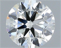 Natural Diamond 0.50 Carats, Round with Excellent Cut, H Color, VS2 Clarity and Certified by IGI