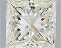 Natural Diamond 1.50 Carats, Princess with  Cut, L Color, SI1 Clarity and Certified by IGI