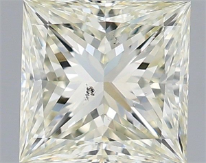Picture of Natural Diamond 1.50 Carats, Princess with  Cut, L Color, SI1 Clarity and Certified by IGI