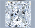 Natural Diamond 0.91 Carats, Princess with  Cut, H Color, VS2 Clarity and Certified by IGI