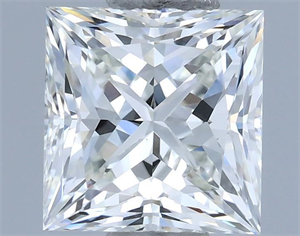 Picture of Natural Diamond 0.91 Carats, Princess with  Cut, H Color, VS2 Clarity and Certified by IGI
