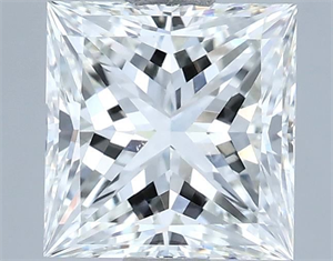 Picture of Natural Diamond 2.02 Carats, Princess with  Cut, H Color, VVS2 Clarity and Certified by IGI