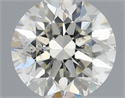 Natural Diamond 0.40 Carats, Round with Very Good Cut, I Color, SI2 Clarity and Certified by IGI