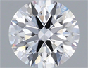 Lab Grown Diamond 1.02 Carats, Round with Ideal Cut, D Color, VS1 Clarity and Certified by IGI