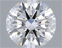 Lab Grown Diamond 1.02 Carats, Round with Ideal Cut, D Color, VS1 Clarity and Certified by IGI