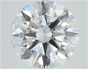 Lab Grown Diamond 1.04 Carats, Round with Ideal Cut, D Color, VS2 Clarity and Certified by IGI