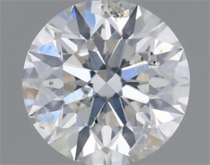 Picture of Natural Diamond 0.42 Carats, Round with Very Good Cut, H Color, I1 Clarity and Certified by GIA