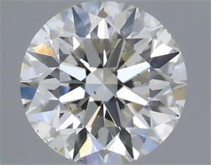 Picture of Natural Diamond 0.40 Carats, Round with Excellent Cut, H Color, SI1 Clarity and Certified by IGI