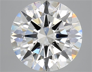 Picture of Natural Diamond 5.01 Carats, Round with Excellent Cut, F Color, SI2 Clarity and Certified by GIA