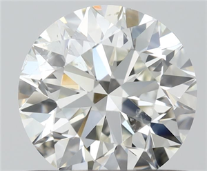 Picture of Natural Diamond 0.70 Carats, Round with Very Good Cut, H Color, SI1 Clarity and Certified by IGI