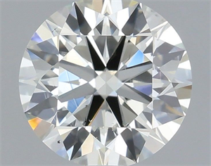 Picture of Natural Diamond 0.70 Carats, Round with Excellent Cut, I Color, SI1 Clarity and Certified by IGI