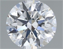 Lab Grown Diamond 1.28 Carats, Round with Ideal Cut, D Color, VVS2 Clarity and Certified by IGI