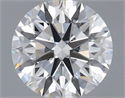 Lab Grown Diamond 1.27 Carats, Round with Ideal Cut, D Color, VVS2 Clarity and Certified by IGI