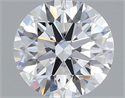 Lab Grown Diamond 1.07 Carats, Round with Ideal Cut, D Color, VS1 Clarity and Certified by IGI