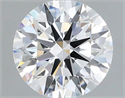 Lab Grown Diamond 1.08 Carats, Round with Ideal Cut, D Color, VS1 Clarity and Certified by IGI