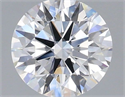 Lab Grown Diamond 1.08 Carats, Round with Ideal Cut, D Color, VS1 Clarity and Certified by IGI