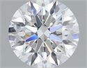 Lab Grown Diamond 1.08 Carats, Round with Excellent Cut, D Color, VS1 Clarity and Certified by IGI
