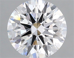 Picture of Lab Grown Diamond 1.08 Carats, Round with Ideal Cut, D Color, VS1 Clarity and Certified by IGI