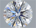 Lab Grown Diamond 1.23 Carats, Round with Excellent Cut, D Color, VS2 Clarity and Certified by IGI