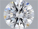 Lab Grown Diamond 1.24 Carats, Round with Ideal Cut, D Color, VS2 Clarity and Certified by IGI