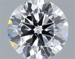 Picture of Lab Grown Diamond 1.28 Carats, Round with Very Good Cut, E Color, SI1 Clarity and Certified by IGI