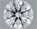 Lab Grown Diamond 1.10 Carats, Round with Ideal Cut, D Color, VS1 Clarity and Certified by IGI
