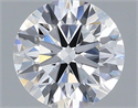 Lab Grown Diamond 1.27 Carats, Round with Ideal Cut, D Color, VS2 Clarity and Certified by IGI