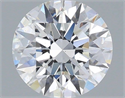 Lab Grown Diamond 1.27 Carats, Round with Excellent Cut, D Color, SI1 Clarity and Certified by IGI