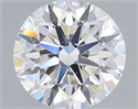 Lab Grown Diamond 1.22 Carats, Round with Excellent Cut, D Color, VS2 Clarity and Certified by IGI