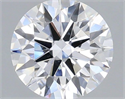 Lab Grown Diamond 1.22 Carats, Round with Ideal Cut, D Color, VS2 Clarity and Certified by IGI