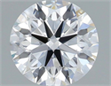 Lab Grown Diamond 1.15 Carats, Round with Excellent Cut, D Color, VVS2 Clarity and Certified by IGI