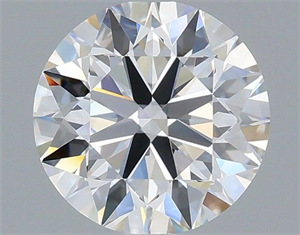 Picture of Lab Grown Diamond 1.42 Carats, Round with Excellent Cut, D Color, VVS2 Clarity and Certified by IGI