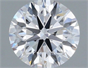 Lab Grown Diamond 1.16 Carats, Round with Ideal Cut, D Color, VVS2 Clarity and Certified by IGI