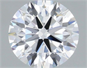 Lab Grown Diamond 1.08 Carats, Round with Ideal Cut, D Color, VVS2 Clarity and Certified by IGI