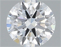 Lab Grown Diamond 1.08 Carats, Round with Excellent Cut, D Color, VVS2 Clarity and Certified by IGI