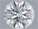 Lab Grown Diamond 1.21 Carats, Round with Very Good Cut, E Color, VVS2 Clarity and Certified by IGI