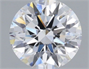 Lab Grown Diamond 1.22 Carats, Round with Ideal Cut, D Color, VS1 Clarity and Certified by IGI