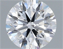 Lab Grown Diamond 1.22 Carats, Round with Ideal Cut, D Color, VS1 Clarity and Certified by IGI