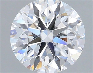 Picture of Lab Grown Diamond 1.36 Carats, Round with Excellent Cut, D Color, VVS2 Clarity and Certified by IGI
