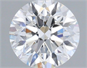 Lab Grown Diamond 1.36 Carats, Round with Excellent Cut, D Color, VVS2 Clarity and Certified by IGI