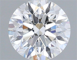 Picture of Lab Grown Diamond 1.36 Carats, Round with Excellent Cut, D Color, VVS2 Clarity and Certified by IGI