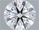 Lab Grown Diamond 1.36 Carats, Round with Excellent Cut, D Color, VVS2 Clarity and Certified by IGI