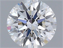 Lab Grown Diamond 1.12 Carats, Round with Ideal Cut, D Color, VVS2 Clarity and Certified by IGI