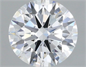 Lab Grown Diamond 1.09 Carats, Round with Ideal Cut, D Color, VS1 Clarity and Certified by IGI