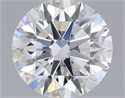 Lab Grown Diamond 1.09 Carats, Round with Ideal Cut, D Color, VS1 Clarity and Certified by IGI