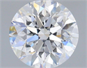 Lab Grown Diamond 1.19 Carats, Round with Very Good Cut, D Color, VS2 Clarity and Certified by IGI
