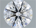 Lab Grown Diamond 1.07 Carats, Round with Excellent Cut, D Color, VVS2 Clarity and Certified by IGI