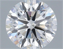 Lab Grown Diamond 1.07 Carats, Round with Excellent Cut, D Color, VVS2 Clarity and Certified by IGI