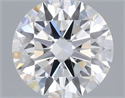 Lab Grown Diamond 1.07 Carats, Round with Excellent Cut, D Color, VVS2 Clarity and Certified by IGI