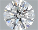 Lab Grown Diamond 1.08 Carats, Round with Ideal Cut, E Color, VVS2 Clarity and Certified by IGI